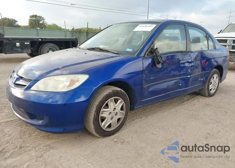 2004 Honda Civic Vp z USA, uszkodzony, nr VIN 1HGES16334L005688